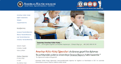Desktop Screenshot of amerikankulturkoleji.com